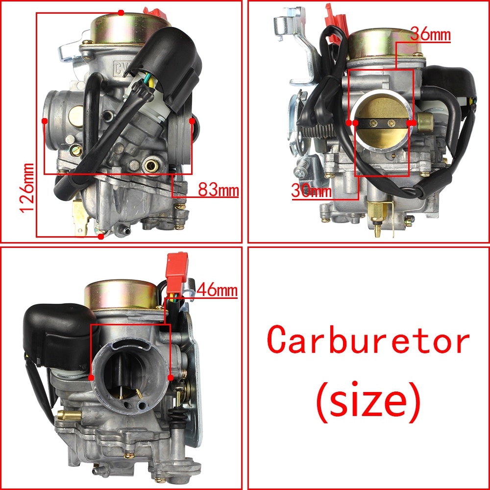 xe máy bộ giảm tốc điện tử bình xăng con tích hợp cuộn cảm điện，Cvk30 Cvk 30mm，Yamaha Linhai Suzuki Majesty Skywave Burgman SYM GY6 GTS VOG Tank YP ，Manco Talon 260  Stealth 300 Hytrack 260 Stealth 300 ，125 -300CC