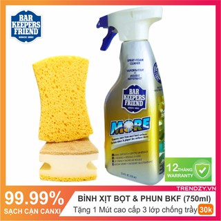 [Quà tặng] Bình xịt bọt tẩy rửa đa năng BKF 750ml | Làm sạch vách kính - Rửa xe - Rửa kính - Tẩy cặn canxi - Lau bếp