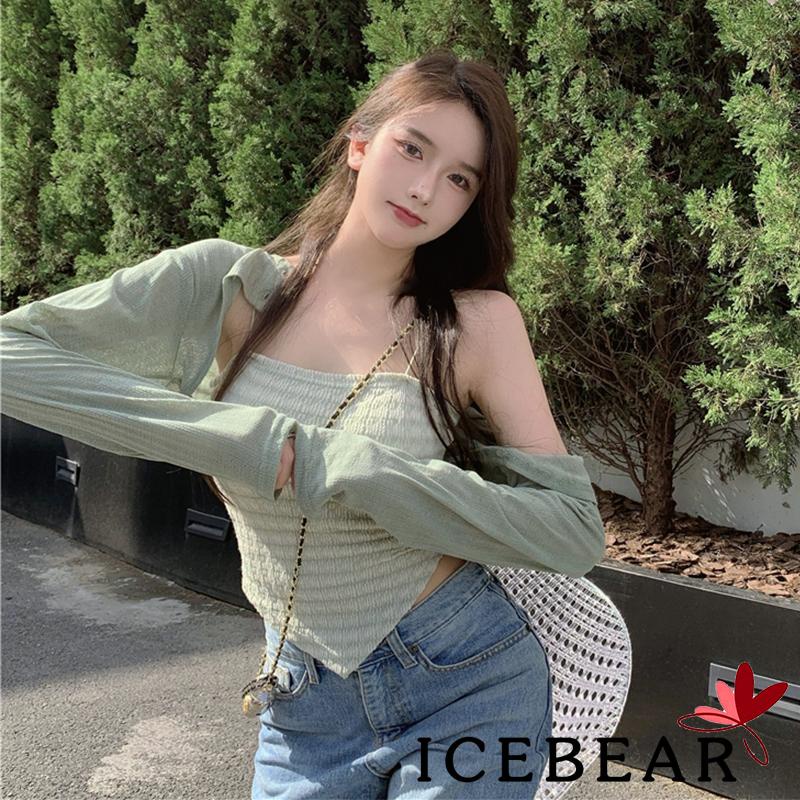 Áo croptop hai dây họa tiết răng cưa gợi cảm cho nữ