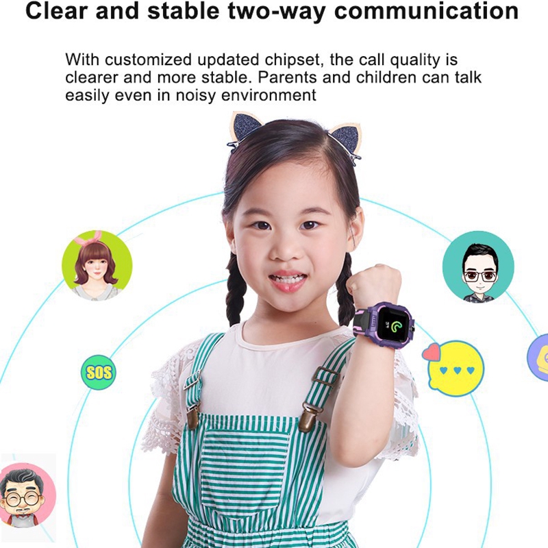 Đồng hồ thông minh định vị trẻ em có thể lắp sim nghe gọi 2 chiều chống nước tích hợp 3g tùy chọn màu sắc