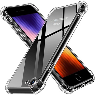 Ốp lưng iPhone 7 8 Silicone Dẻo Trong suốt Chống sốc Bảo vệ camera