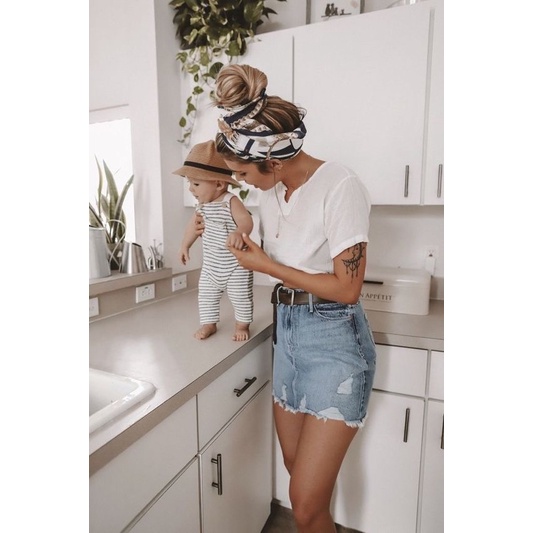 Khăn turban choàng cổ lụa bandana cột áo yếm - Maben