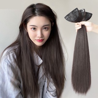 FREESHIP_ Tóc giả đẹp như thật Tóc giả kẹp phím phồng 2 bên thẳng dài 50cm