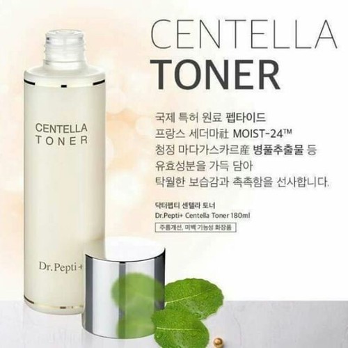 Nước hoa hồng Centella Toner Dr.Pepti+ 180ml Hàn Quốc
