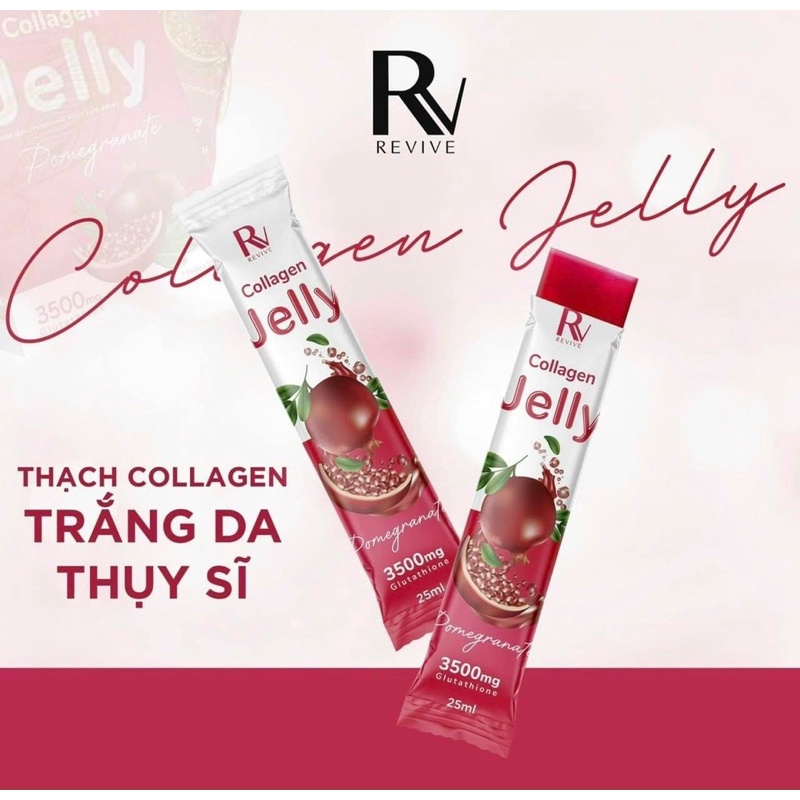 THẠCH JELLY collagen trắng da hồng hào Thuỵ Sĩ chính hãng