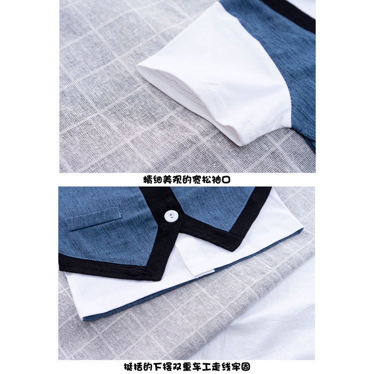 Bộ áo sơ mi 2 mảnh thắt nơ tay ngắn + quần short thời trang cho bé trai 0-5 tuổi