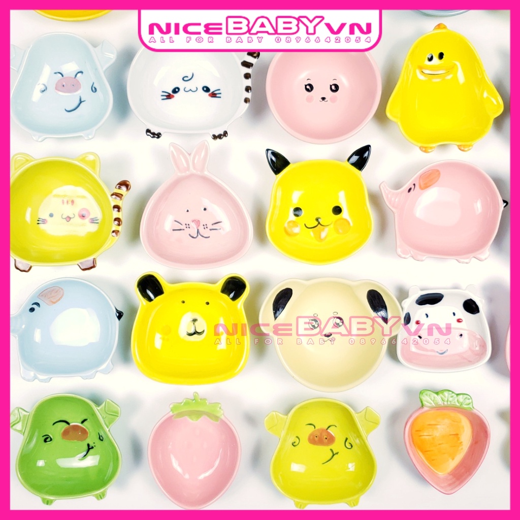 Bát Ăn Dặm Gốm Sứ Giúp Bé Ăn Ngon Kiểu Nhật Nhiều Hình Sinh Động NiceBabyVn