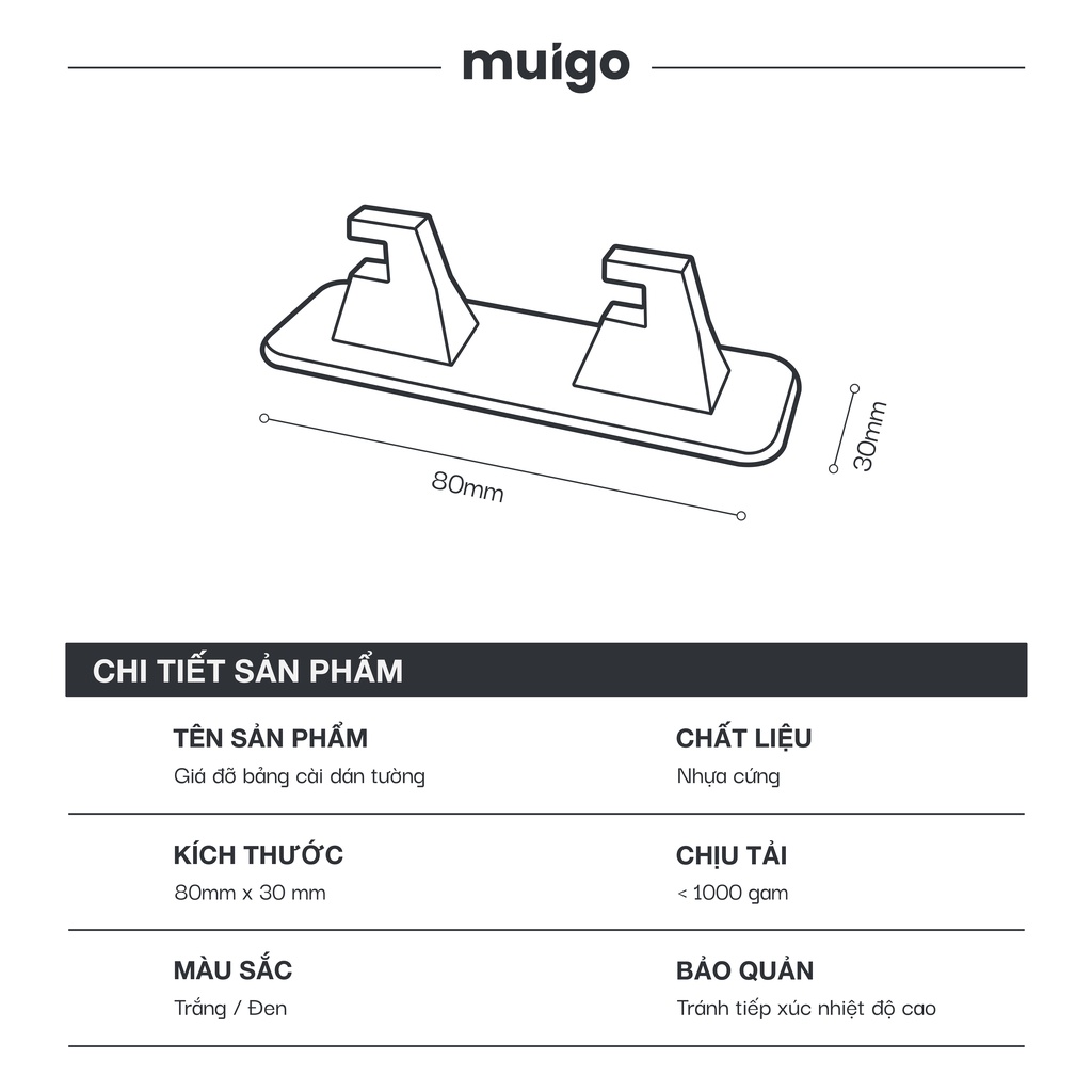 Bộ giá đỡ dán tường bảng Pegboard Skadis
