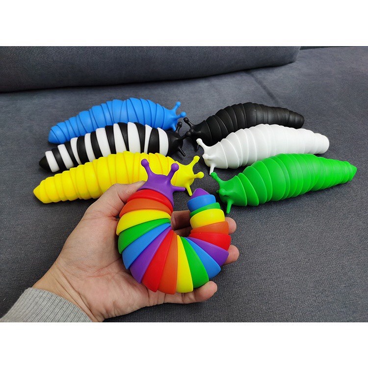 Đồ Chơi Sâu Tiktok Con Sâu Vui Nhộn Nhiều Màu Ngộ Nghĩnh Xoay 360 Đồ Chơi Hot Tiktok Xả Stress