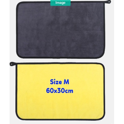 Khăn tắm cho chó mèo siêu thấm hút bằng vải Microfiber mặt vàng mặt xám, cỡ 60x30cm , 50*100cm _ Mã KTCM07