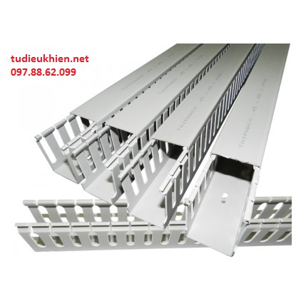 Thanh máng nhựa lắp tủ 40x40 mm - Màu ghi