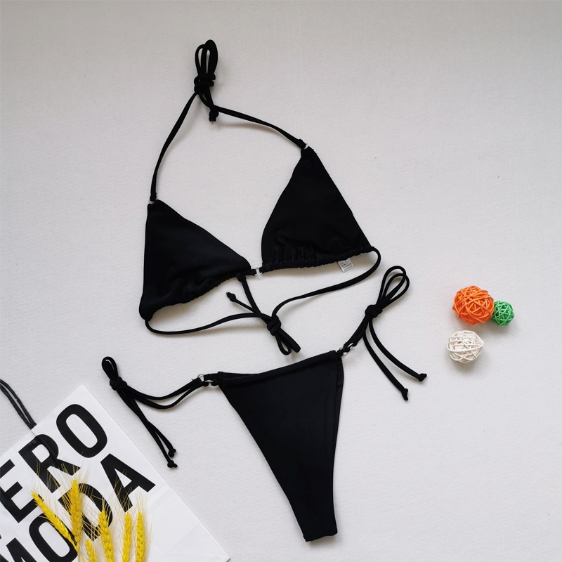 Bộ Đồ Bơi Bikini Hai Mảnh Màu Sắc Trơn In Hình Hoa Quyến Rũ Dành Cho Nữ 2022