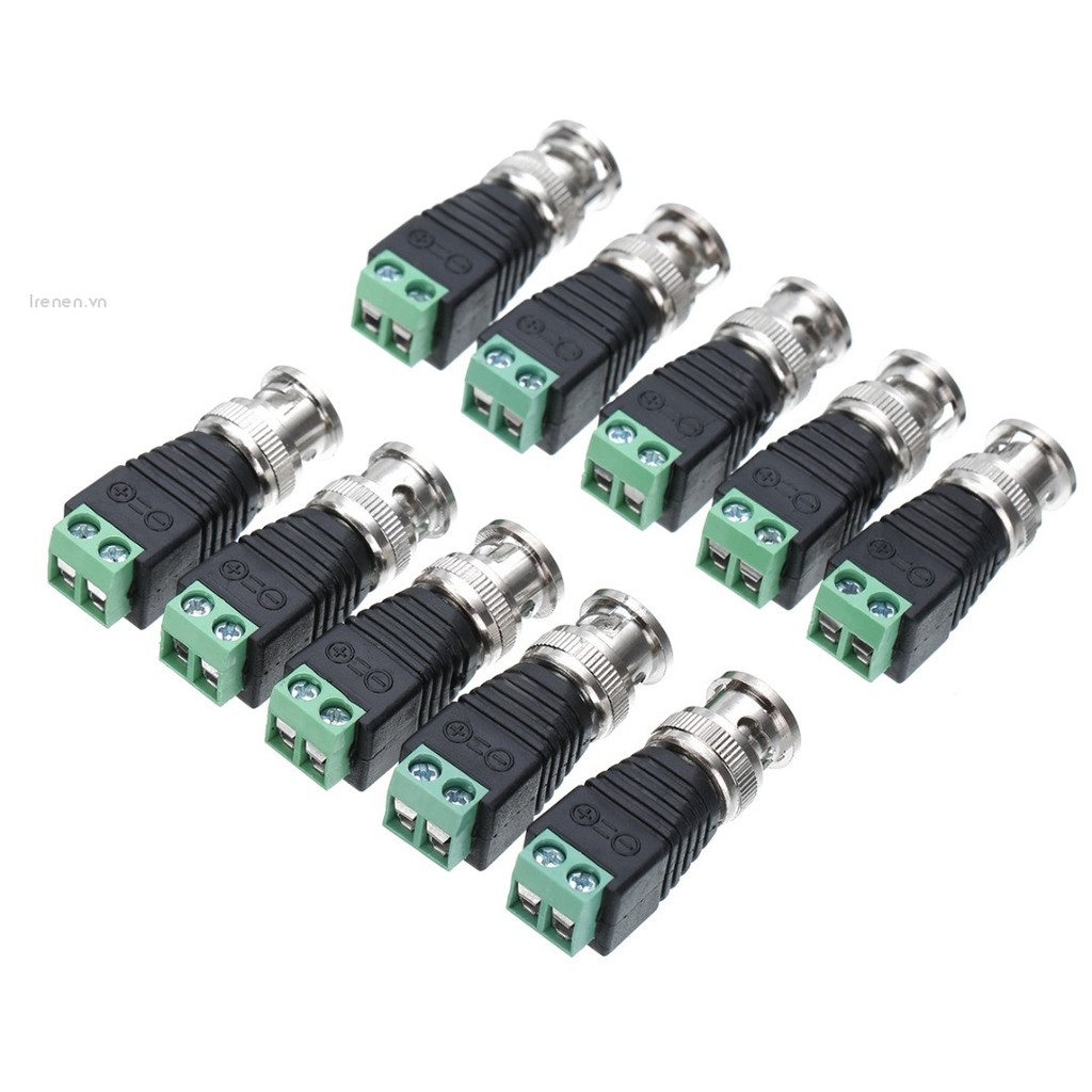 Set 10 đầu kết nối trục BNC cho hệ thống camera theo dõi