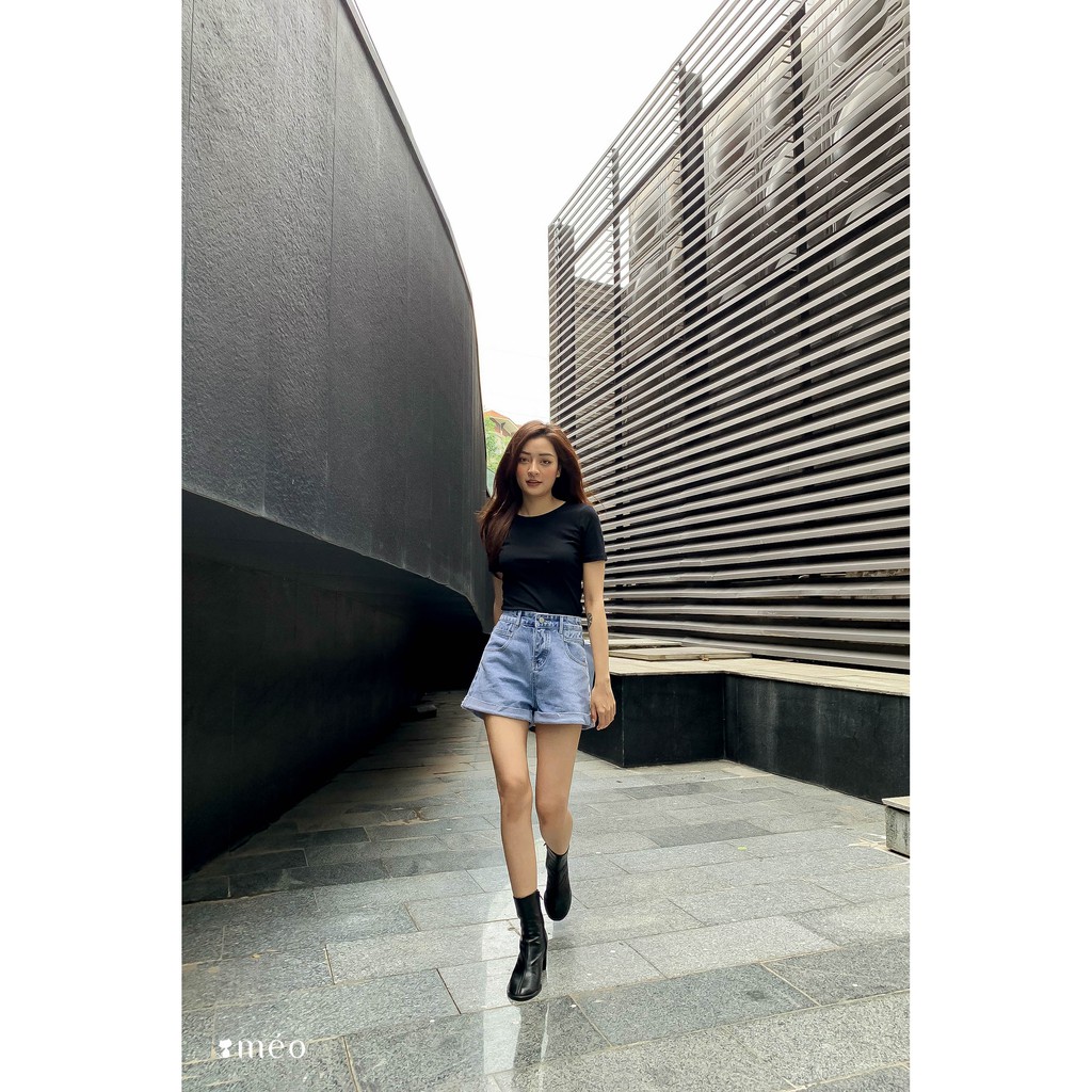 Áo dệt kim cổ tròn ngắn tay Lary [Méo Shop] | BigBuy360 - bigbuy360.vn