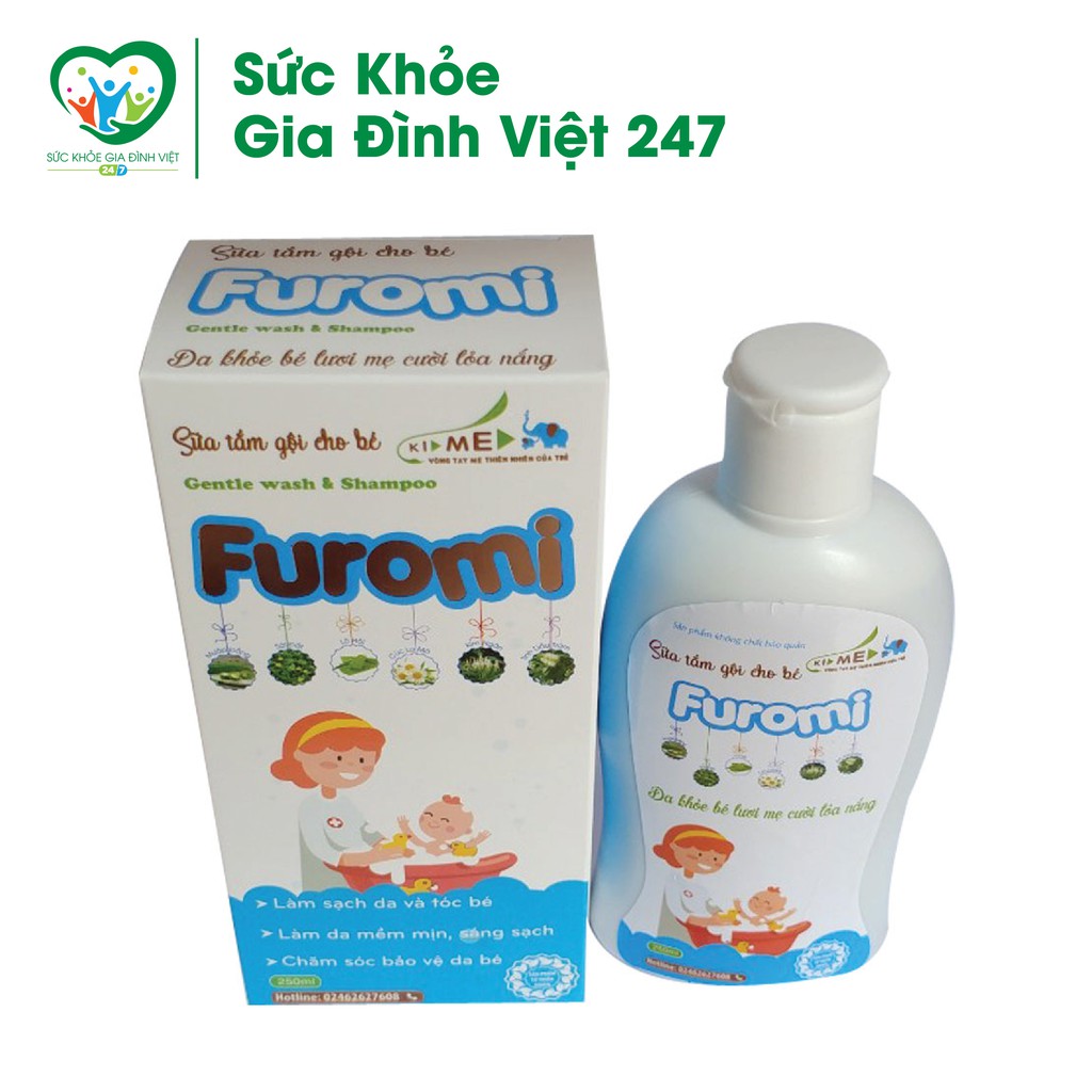 Sữa tắm gội cho bé Furomi 250ml