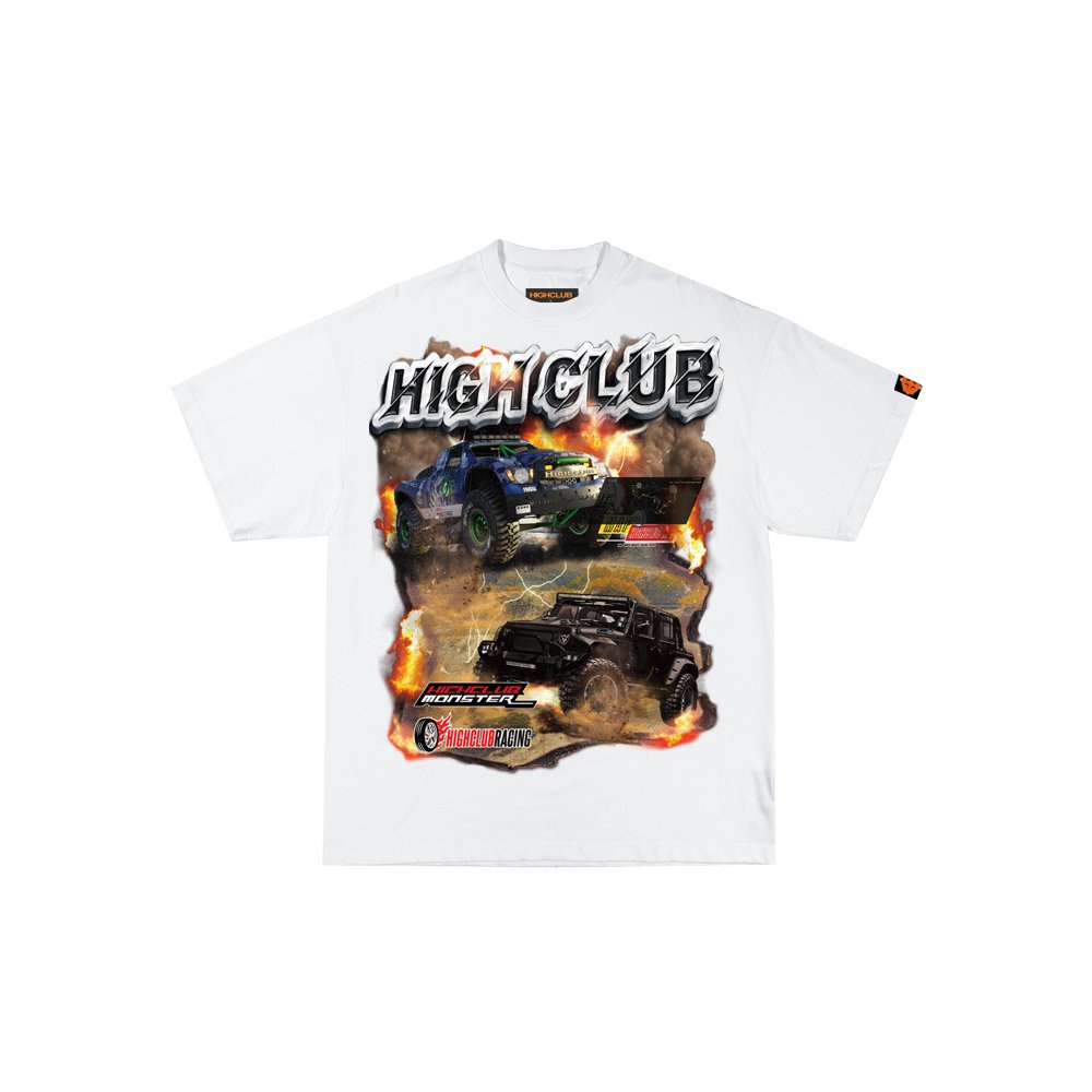 Áo Thun BIG TRUCK Tay Lỡ Unisex Nam/Nữ Đen/Trắng Cổ Tròn - HIGHCLUB Brand Chính Hãng