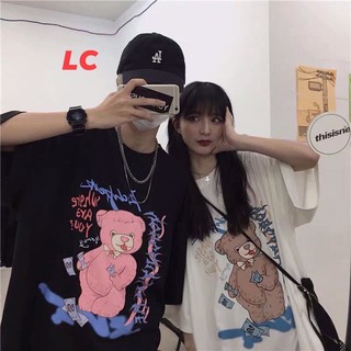 Áo phông in hình gấu cute nam/nữ