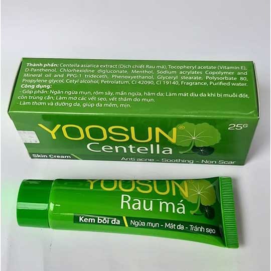 Yoosun rau má kem hỗ trợ ngừa mụn, mát da Tuýp 25g