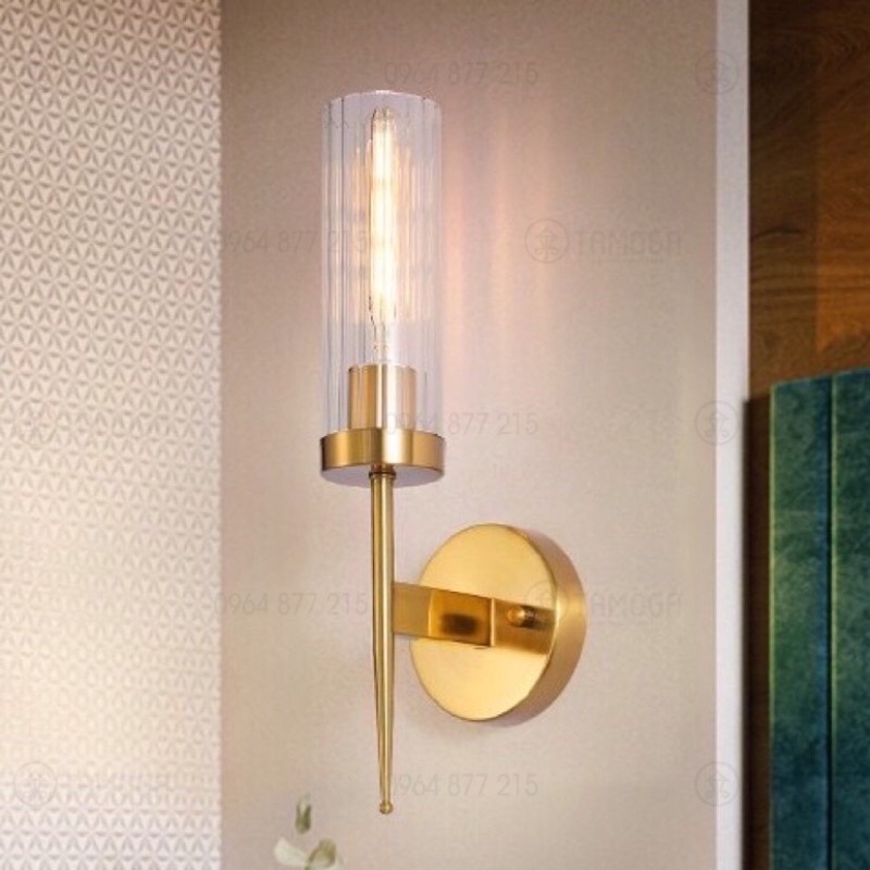 Đèn ngủ treo tường, đèn tường trang trí pha lê đơn DGT 1267, 3008