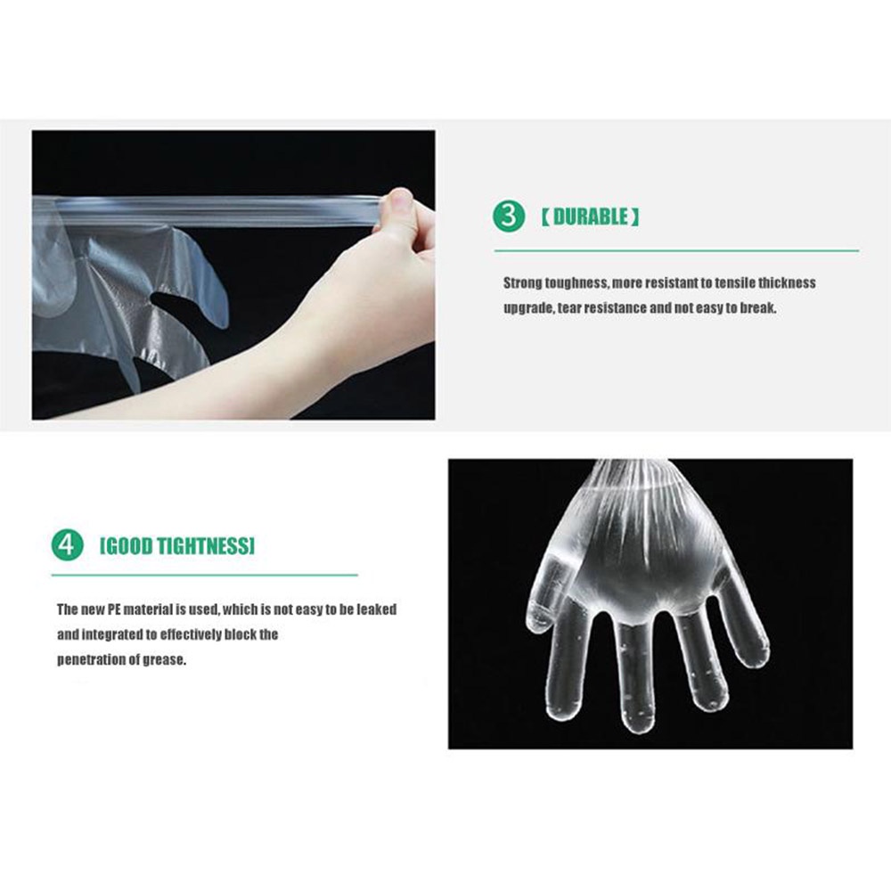 YIYU Set 100 găng tay sử dụng 1 lần đa năng cho trẻ em