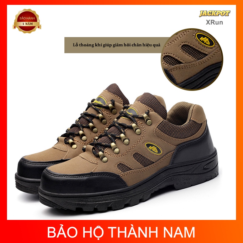 Giày bảo hộ lao động siêu nhẹ XRun, Giày bảo hộ cao cấp đẹp, lót chống đinh, mũi sắt, đế chống trơn trượt | BigBuy360 - bigbuy360.vn