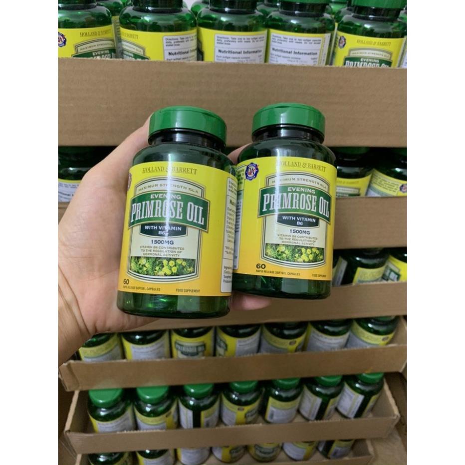 Tinh dầu hoa anh thảo Evening Primrose Oil Holland & Barrett 60 viên - chính hãng Anh quốc
