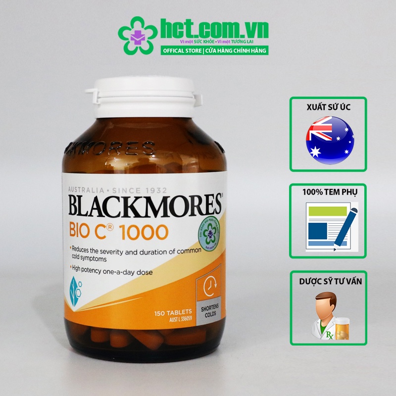 Viên Uống Bổ Sung Vitamin C Blackmores Bio C 1000mg Lọ 150 Viên