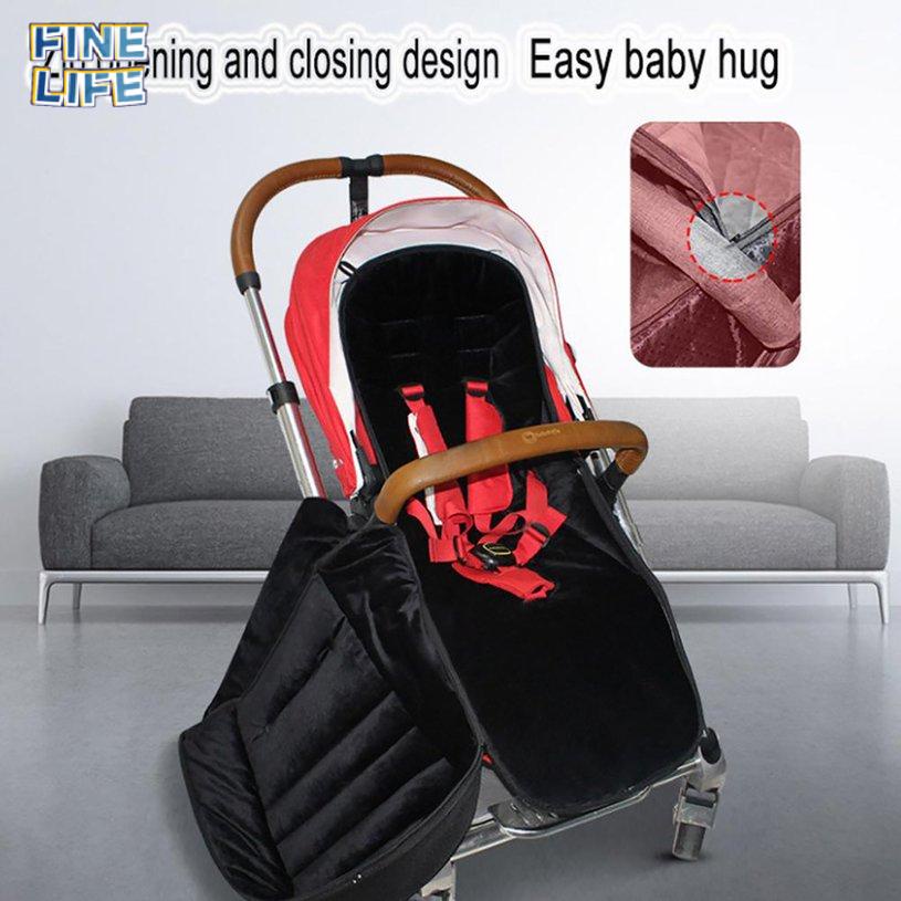 Vỏ bọc chân xe đẩy em bé chống gió giữ ấm mùa đông 10.9