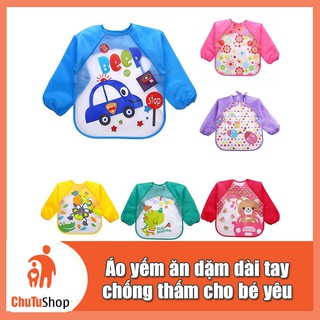 Áo yếm ăn dặm dài tay chống bẩn cho bé yêu | ChutuShop