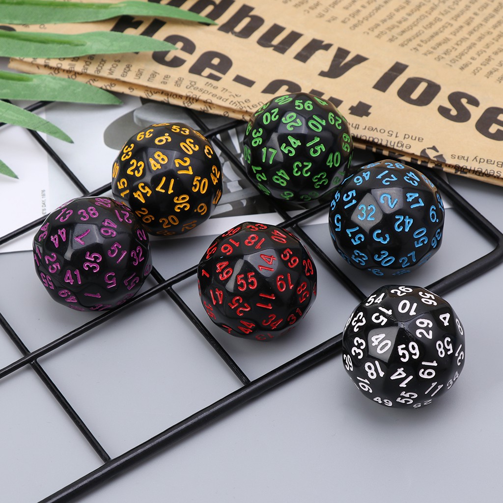Bộ 6 viên xúc xắc 60 mặt dành cho bàn tiệc Casino D&amp;D RPG MTG