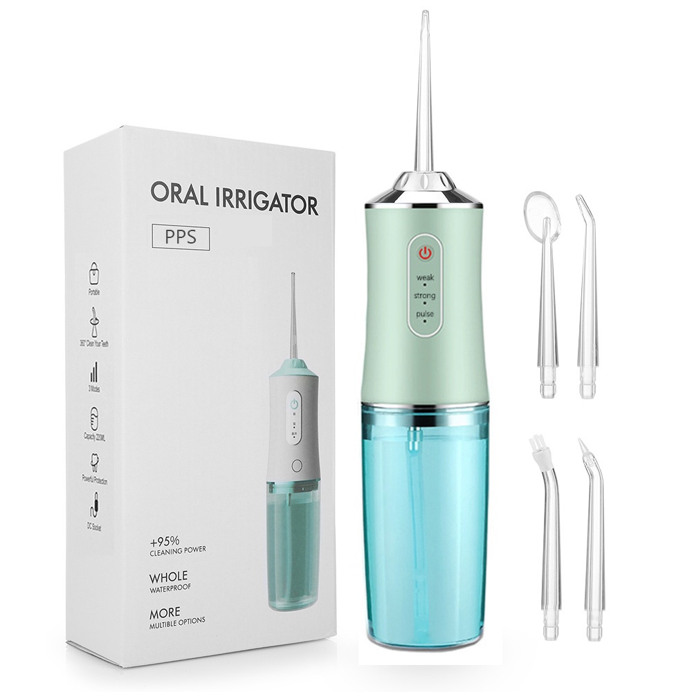 Máy Tăm Nước Cầm Tay - Tăm Nước Vệ Sinh Răng Miệng Oral Irrigator Bản Quốc Tế Chuẩn Châu Âu Chính Hãng.( TIẾNG ANH)