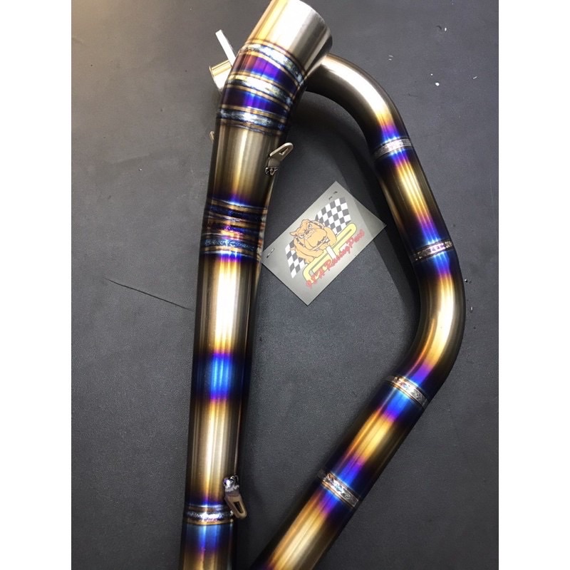 Cổ pô titan xài lon tăng 2 khúc cho xe winner sonic satria raider exciter 150