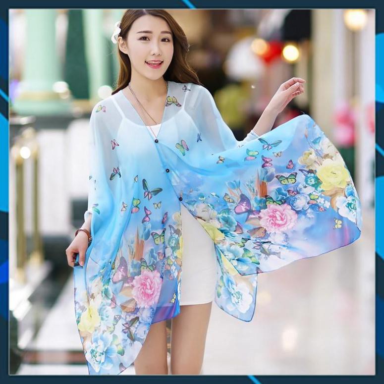 [Ebest] Khăn Voan Hàn Quốc đi biển, khăn tắm đi biển  áo choàng đi biển, khăn choàng đa năng