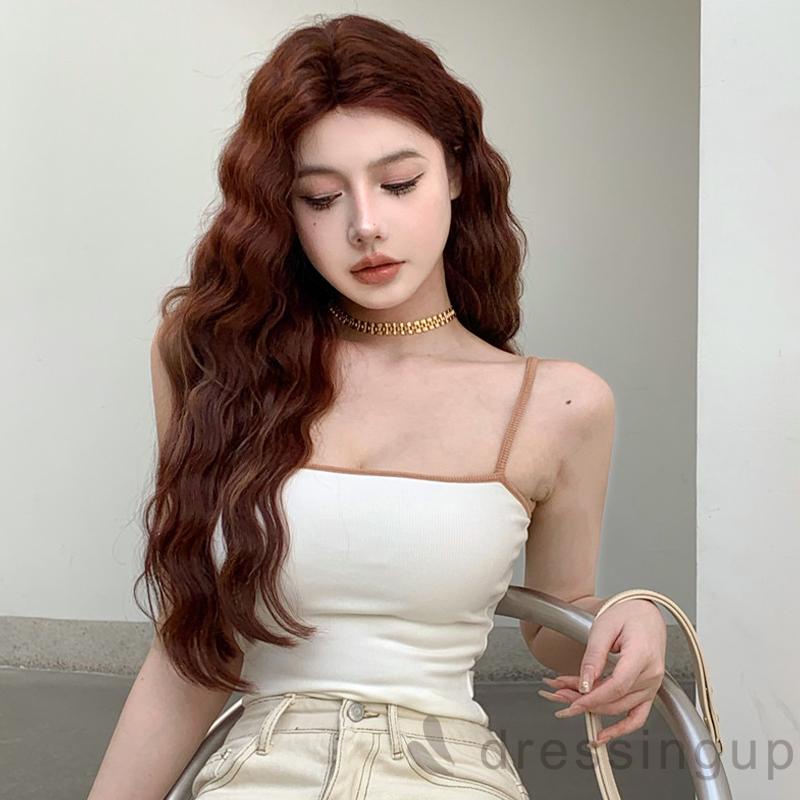 Áo Hai Dây Màu Sắc Tương Phản Thời Trang Mùa Hè Cho Nữ