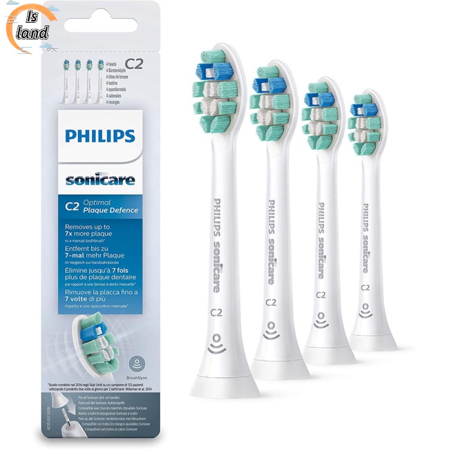 Bộ 4 Đầu Thay Thế Cho Bàn Chải Điện Philips Sonicare C2 Hx9023 / 65 C2