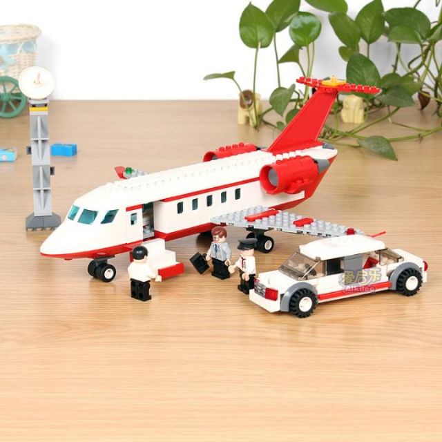 lego Gudi bộ xếp hình máy bay chở khách