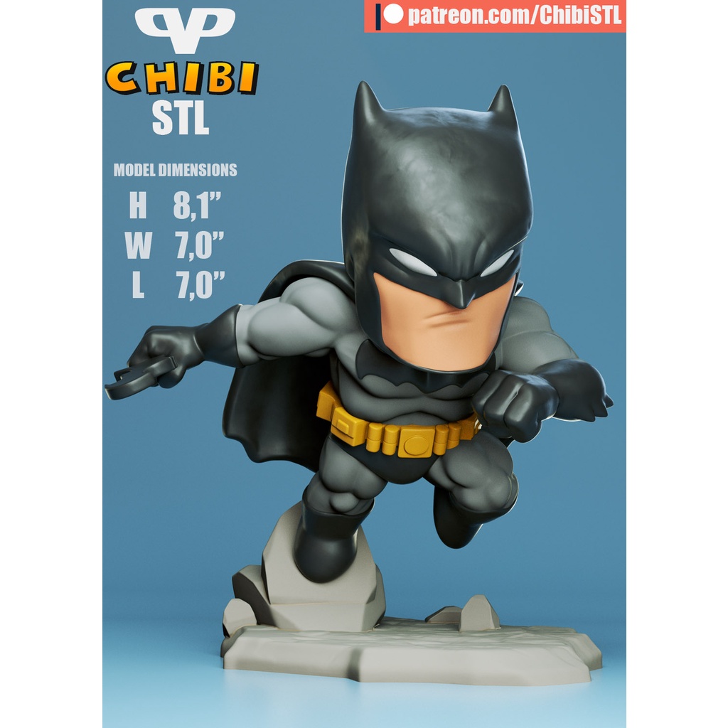 Mô hình in 3D Batman Chibi - E3 Audio Miền Nam