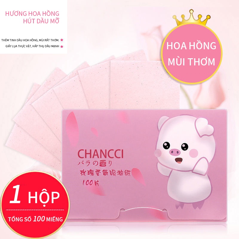Bộ 100 Tờ Giấy Thấm Dầu Vệ Sinh Dầu Nhờn Thừa Trên Da Mặt-URBXYZ