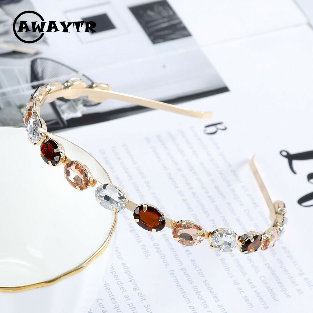 Cài tóc hình vương miện đính đá giả lấp lánh thời trang cho nữ
