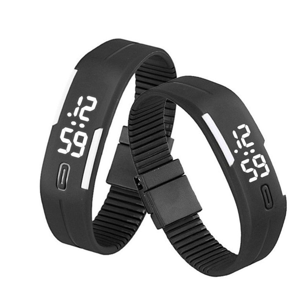 Đồng Hồ Thể Thao GLENES Thời Trang Unisex Với Dây Đeo Silicone Và Đèn LED Cảm Ứng Chạm