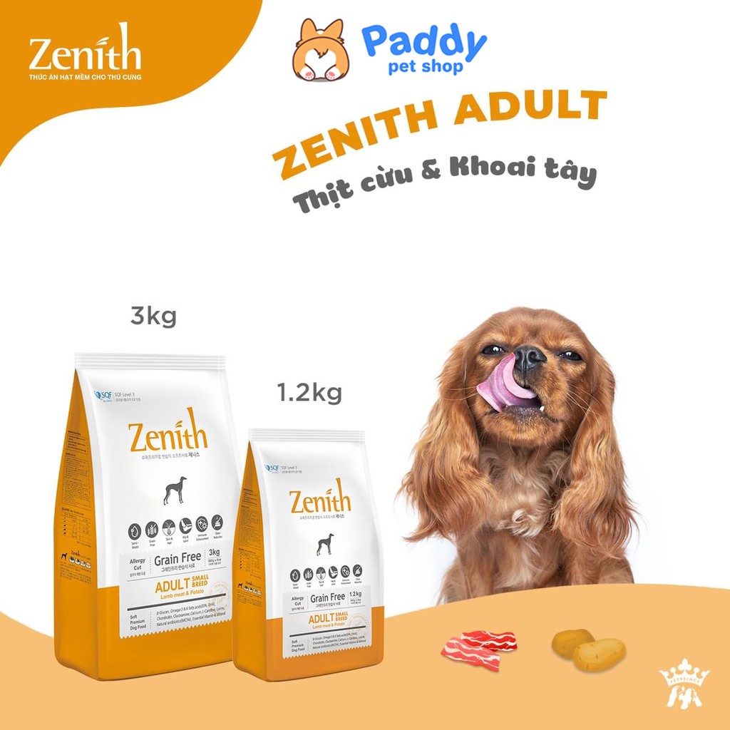 Hạt Mềm Zenith Adult Cho Chó Trưởng Thành