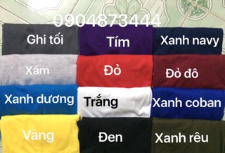  Áo trơn các màu, áo kỷ yếu
