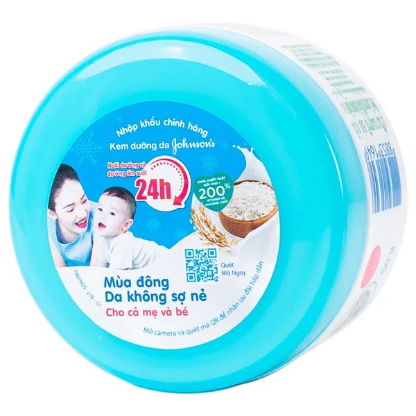 Kem Dưỡng Da Johnson's Baby chứa sữa và gạo 50g- Hàng chính hãng