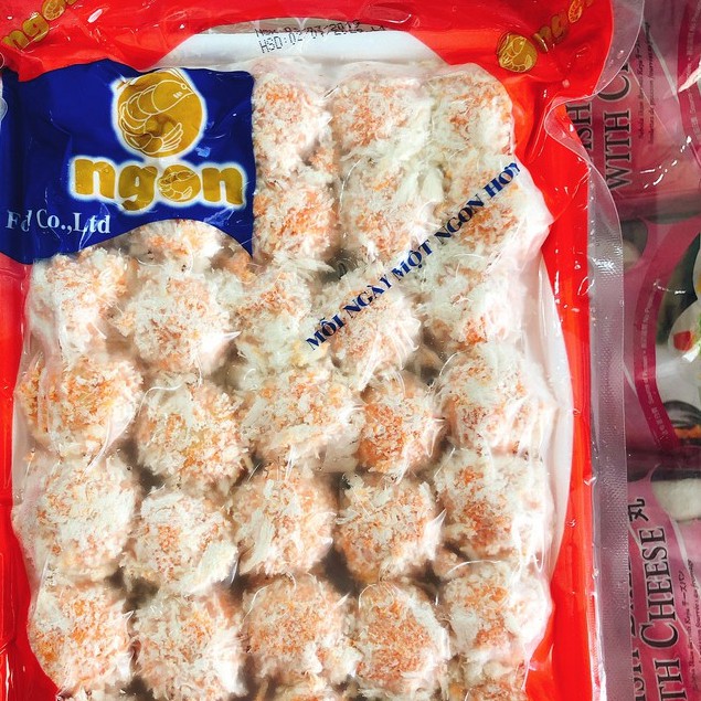 Viên hải sản sốt phô mai Ongon viên chiên thả lẩu ăn vặt ngon 500g (sỉ-lẻ) | BigBuy360 - bigbuy360.vn