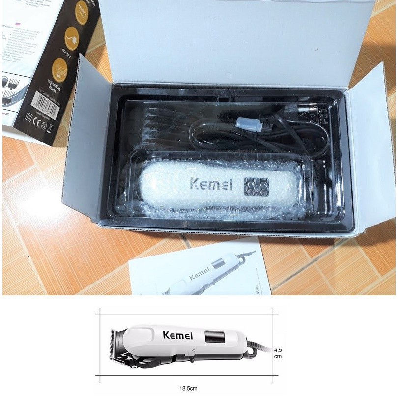 Tông đơ kemei KM-809C dây sử dụng trực tiếp nguồn 220v