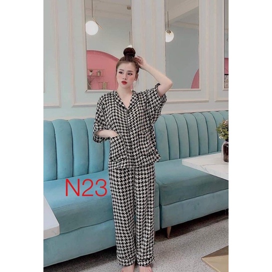 { XẢ KHO LỖ VỐN } Bộ đồ Pijama kate Thái - Tay cộc quần dài form 40-65KG