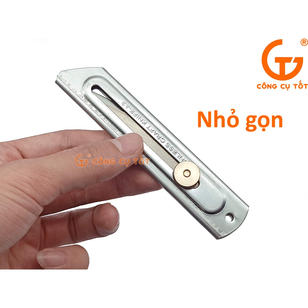 Dao ghép cây lưỡi rút cán inox chốt khóa đồng siêu nhẹ Honcho Đài Loan L4503