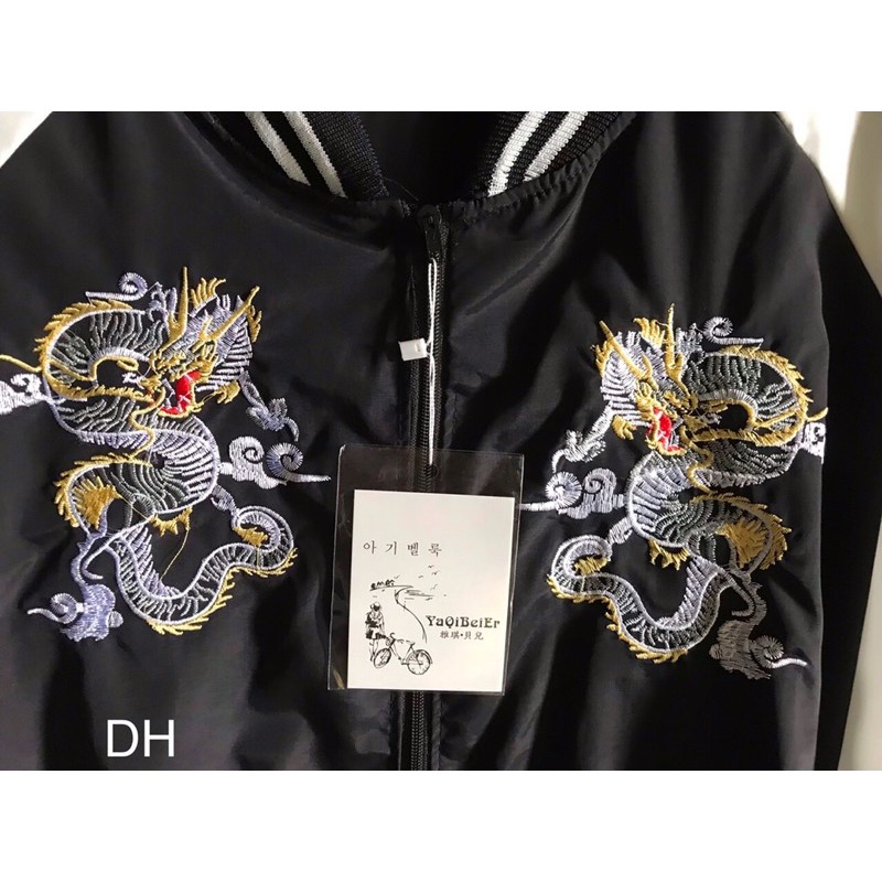 Áo gió rồng thêu (1 lớp)