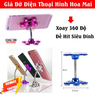 -ĐẾ HÍT HOA MAI- Giá Đỡ Điện Thoại Hút Chân Không Xoay 360 Độ Siêu Chắc Chắn