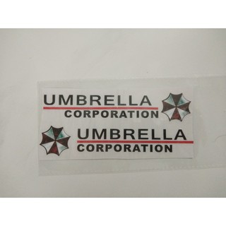 Tem dán xe Umbrella bộ 4 chữ